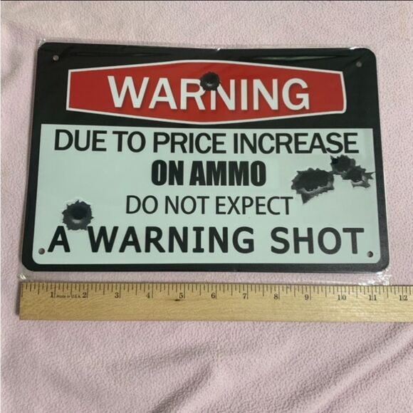 Funny Metal No Trespassing Sign with predrilled holes for hanging - Picture 2 of 4